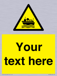 Custom warning ferries crossing vessels